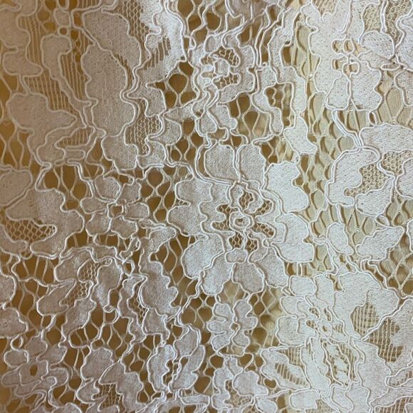 J. Crew Cream Lace Keyhole Ruffle Neck Sleeveless Blouse Size XS - Picture 5 of 14